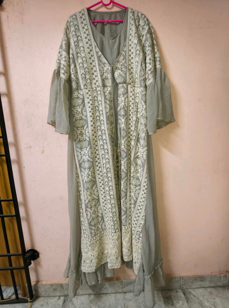 Embroidered Designer Maxi dress