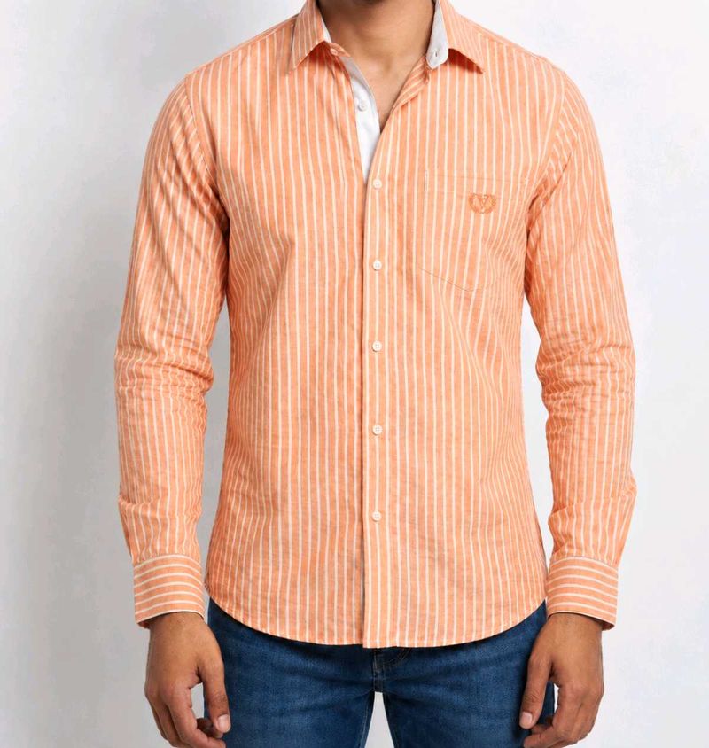 Van Heusen Men's Striped Casual Shirt