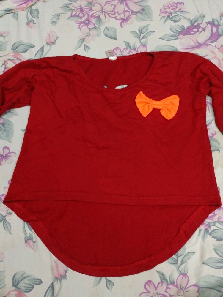 Stylish Crop Top With Unique Back