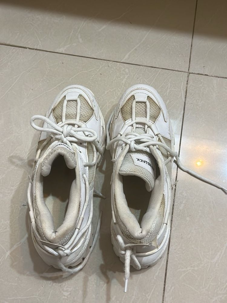 White Chunky Sneakers
