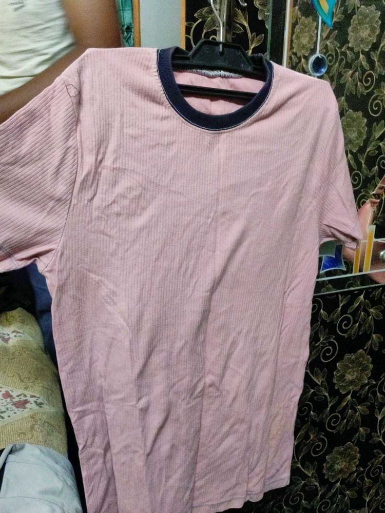 Pink Striped T-Shirt