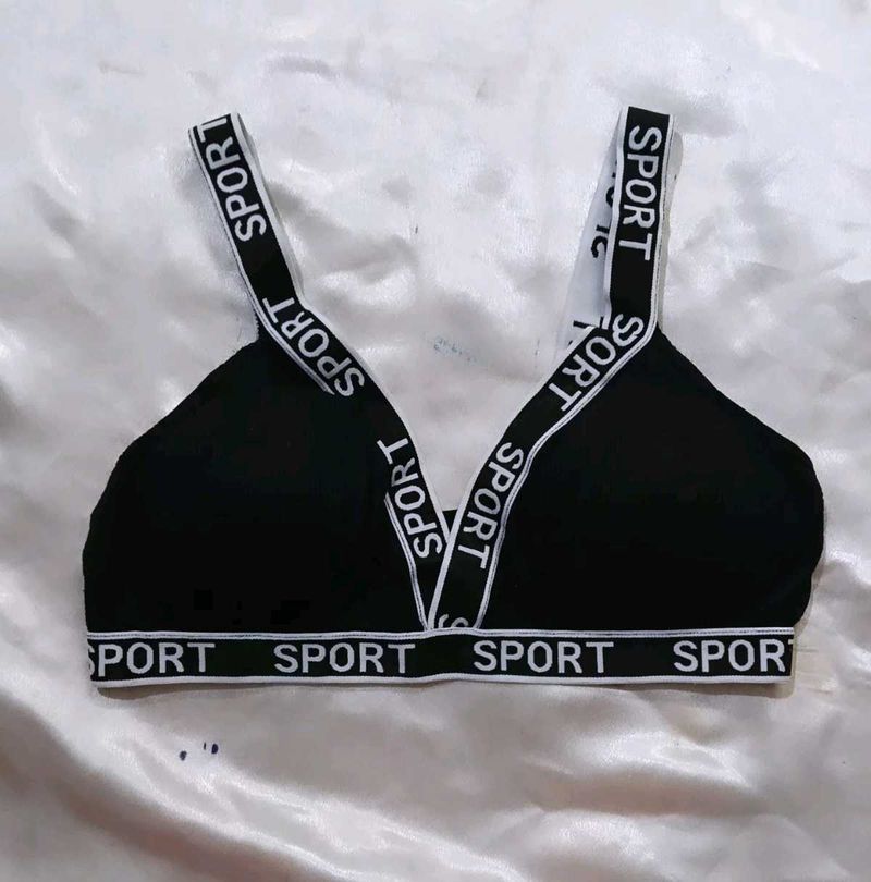 Black Sporty Bra