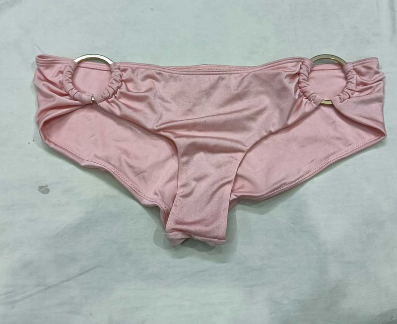 Pink Bikini ❤️‍🔥Bottom with Gold Rings