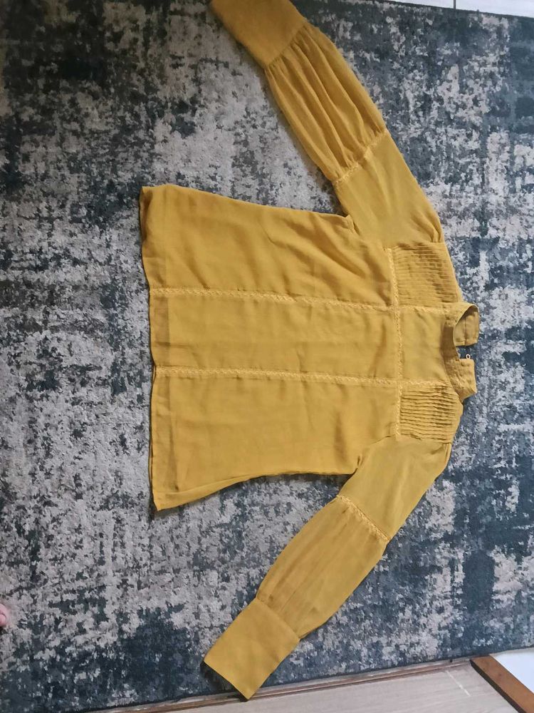 Mustard Yellow Blouse