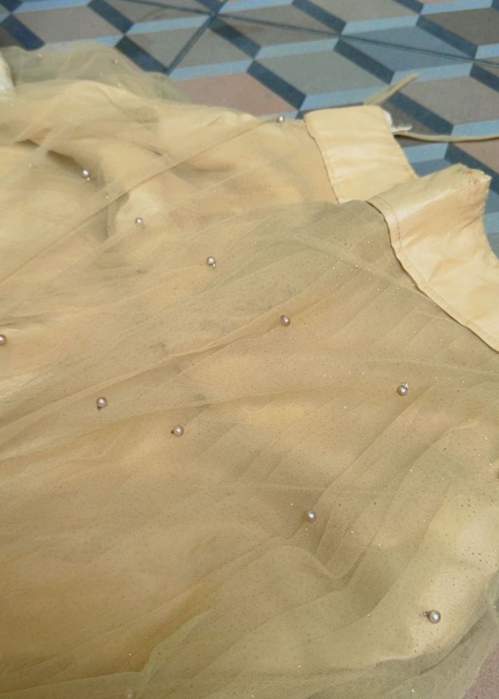 Elegant Pearl Embellished Lehenga Set