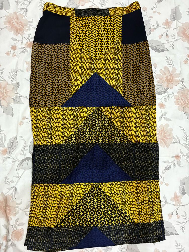 Stylish Geometric Print Pencil Skirt