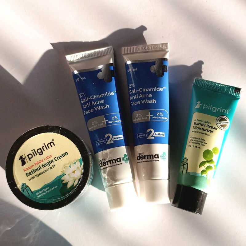 derma co &amp; Pilgrim Trial pack || SMYTTEN Finds