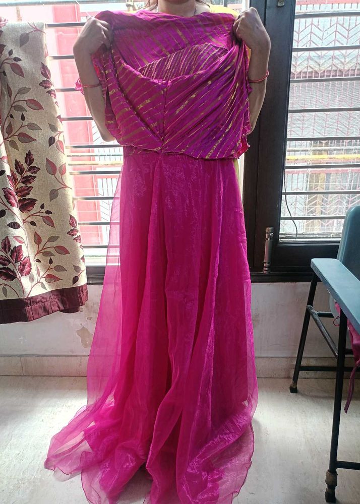 Pink Leheriya Dress
