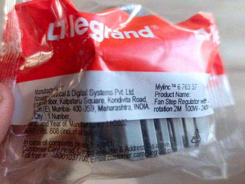 New Legrand Mylinc Regulator