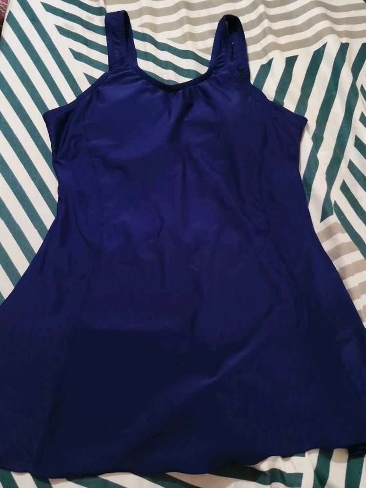 Navy Blue Swim Dress with skorts attached