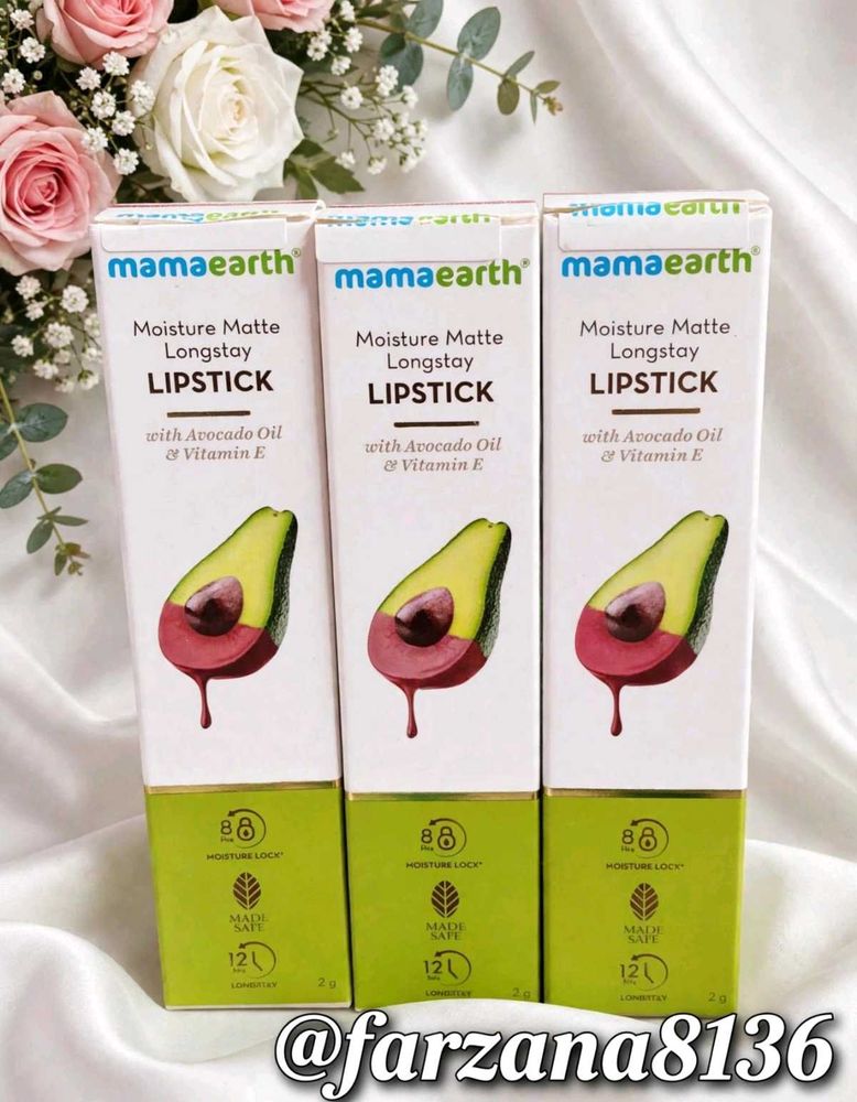 Pack of 3 💄 Mamaearth Moisture Matte Longstay Lip