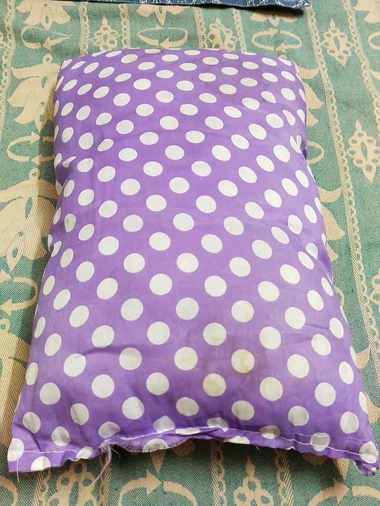 Purple Polka Dot Cushion Cover