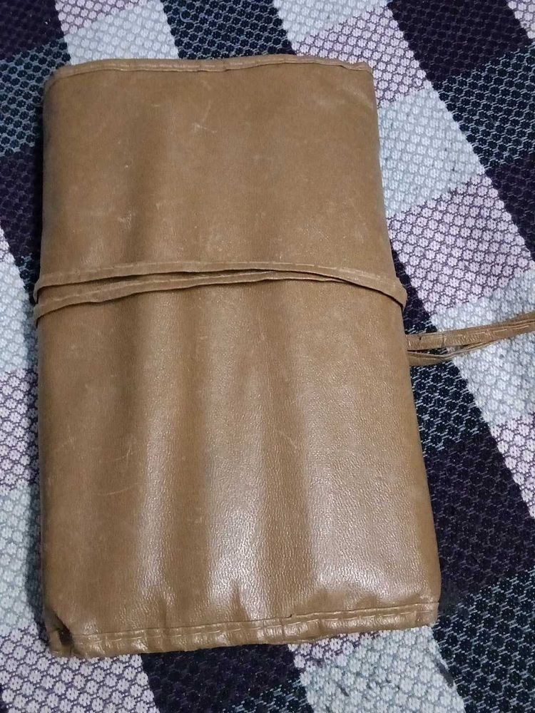 Vintage Leather Pouch/Bag Organizer
