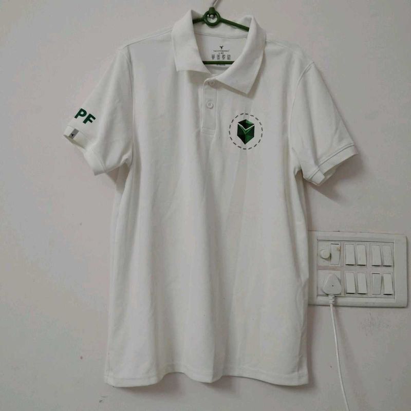 Men's White Polo T-Shirt