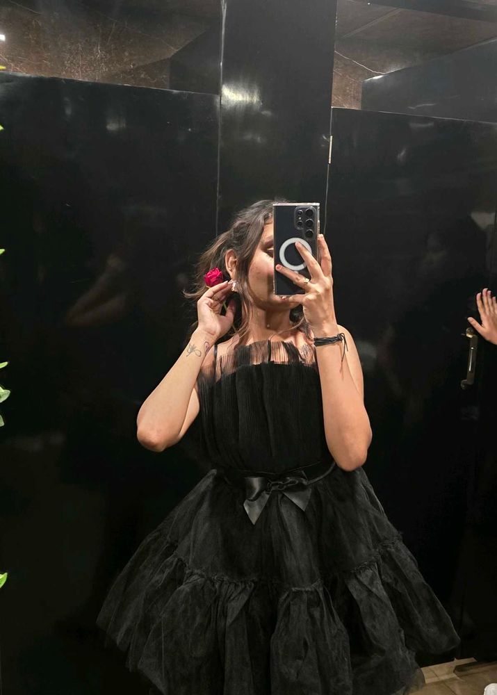 BLACK PARTY WEAR DRESS
