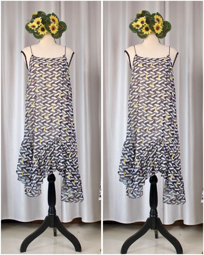 Trendy Print Sleeveless Dress