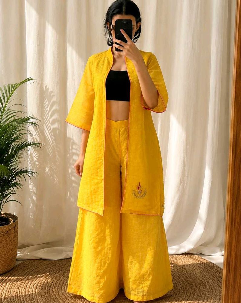 Co-ord set indowestern haldi festive outfit