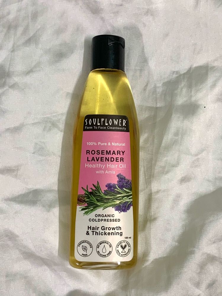Soulflower Rosemary Lavender Hair Oil