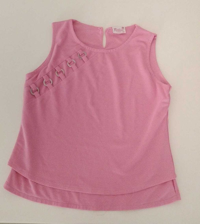 Cute Pink Sleeveless Top