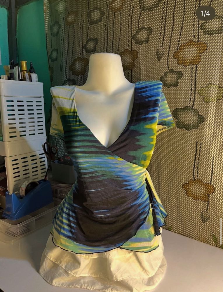 Bohemian Wrap-Style Top