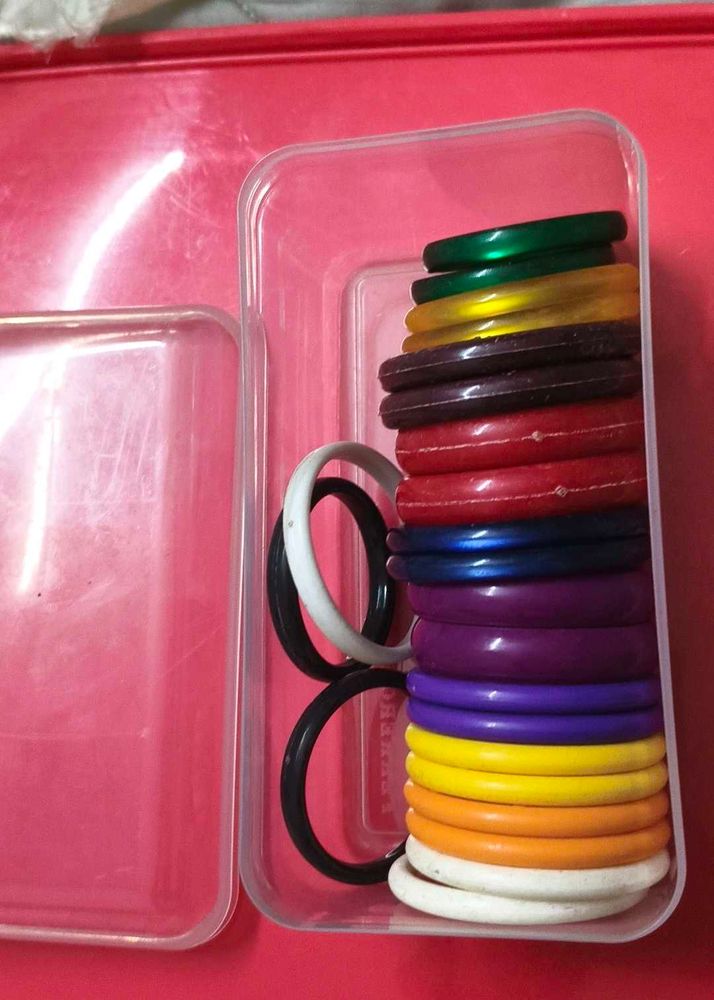 11 pairs Vibrant Stackable Bangles
