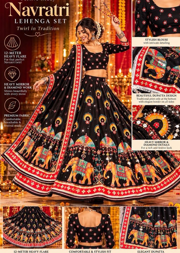 Stunning Navratri Lehenga Set