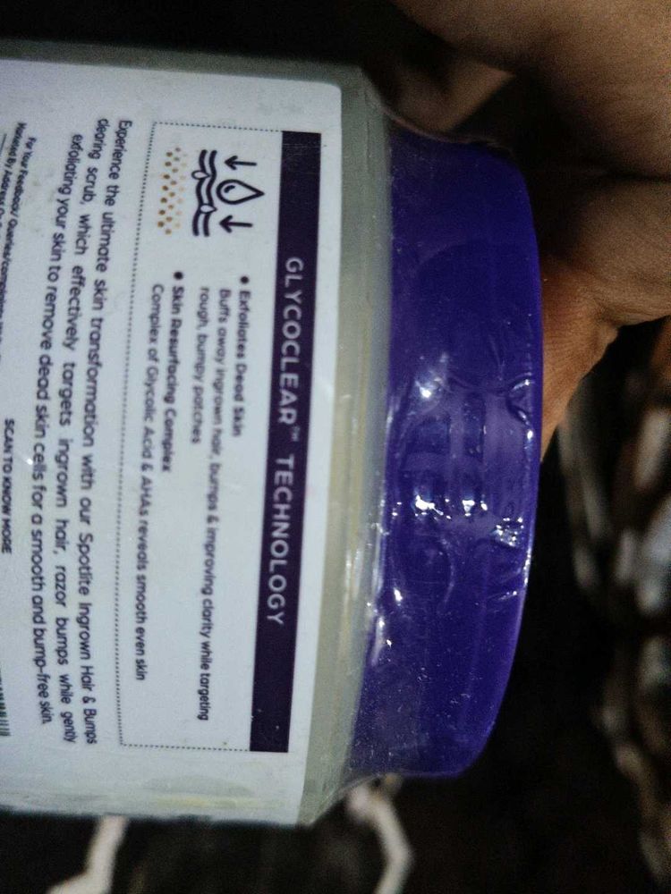 SANFE in grown hair and bumps clearing scrub