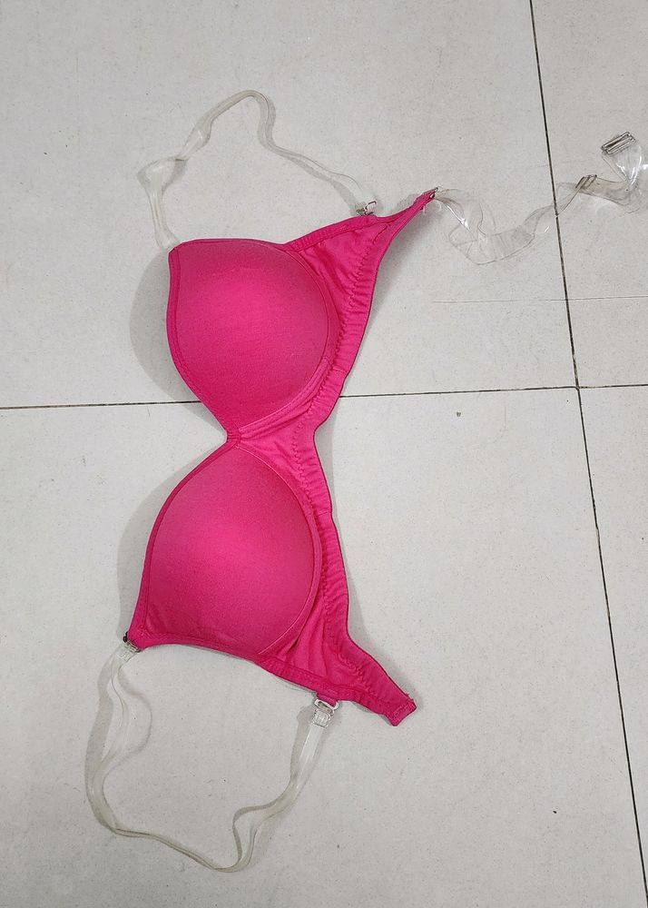 Backless And Strapless Cotton Bra