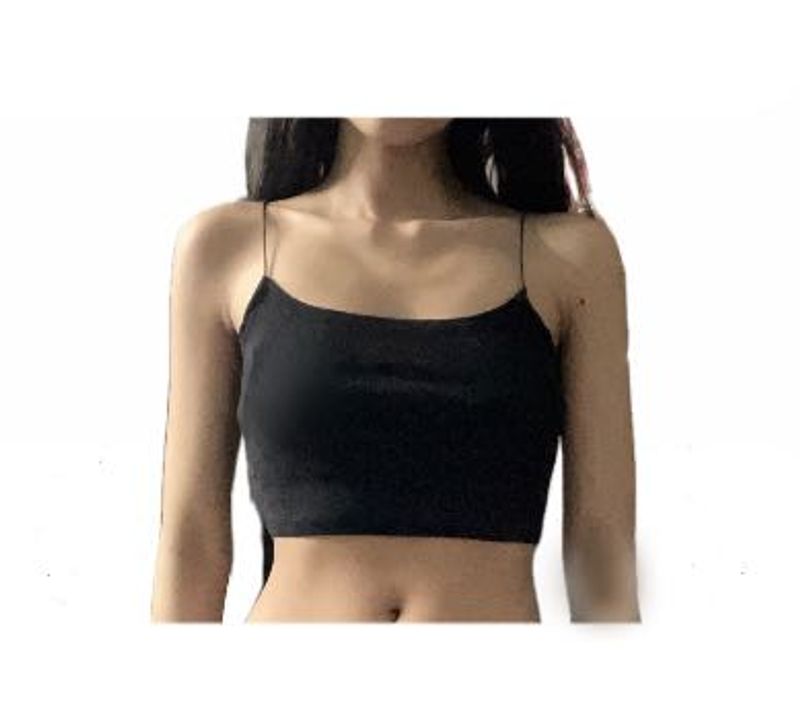 H&amp;M Sleek Black Spaghetti Strap Top size XS