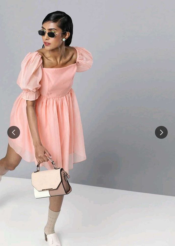 Chic Puff Sleeve Mini Dress