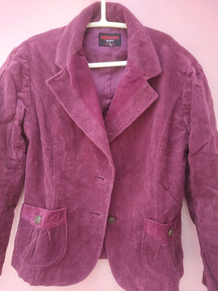 Corduroy Purple Blazer