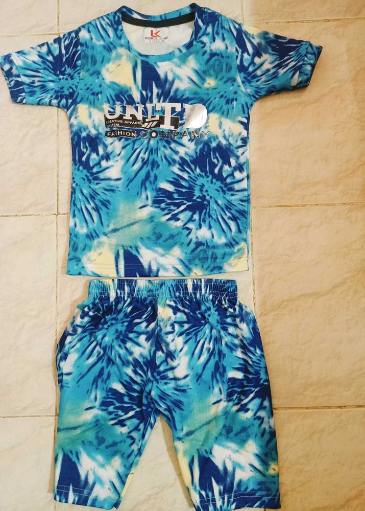 Kids Tie-Dye T-Shirt and Shorts Set