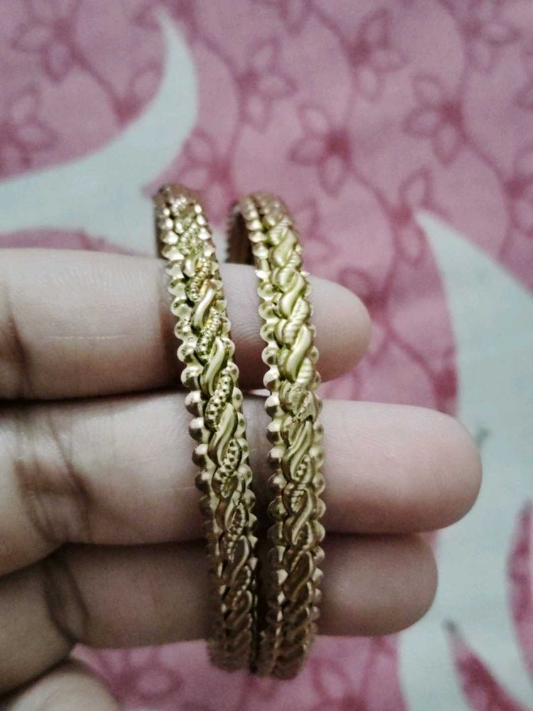 Elegant Gold-Plated Bangles