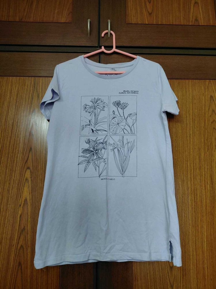 Lavender Monte carlo Botanical Print T-Shirt