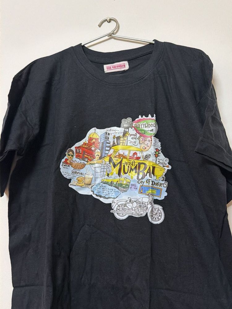Cool Mumbai City Graphic T-Shirt