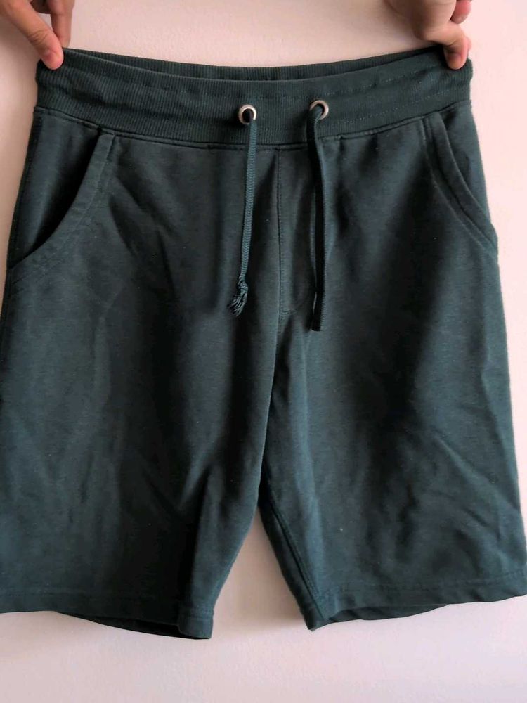 Max Collection Men's Dark Green Sweat Shorts