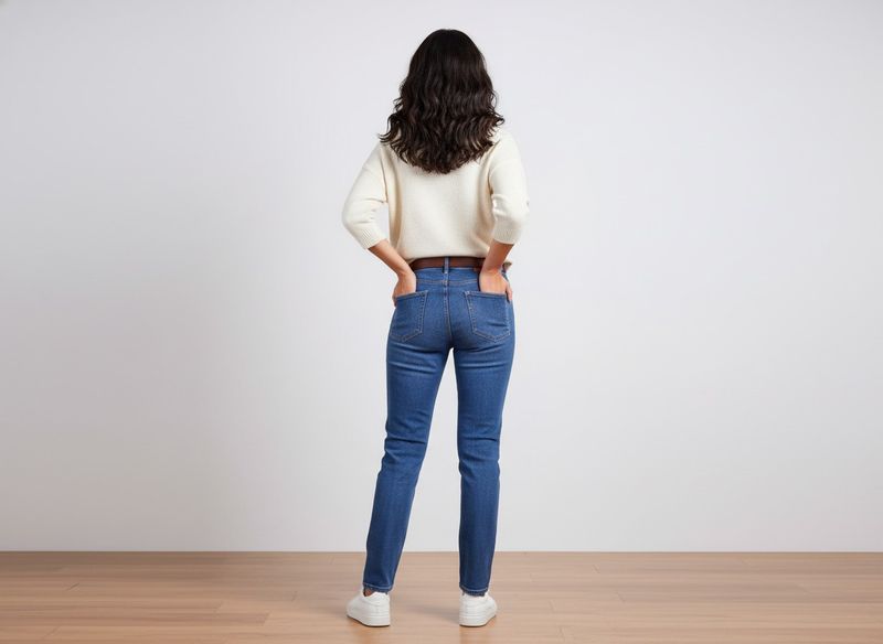 women's blue colour jeans