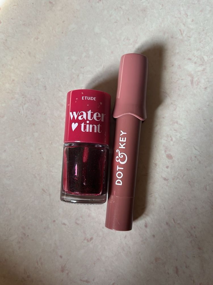 Etude Water Tint &amp; Dot &amp; Key meltie lipbalm Set