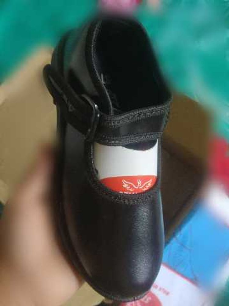 Girls Black School Shoes