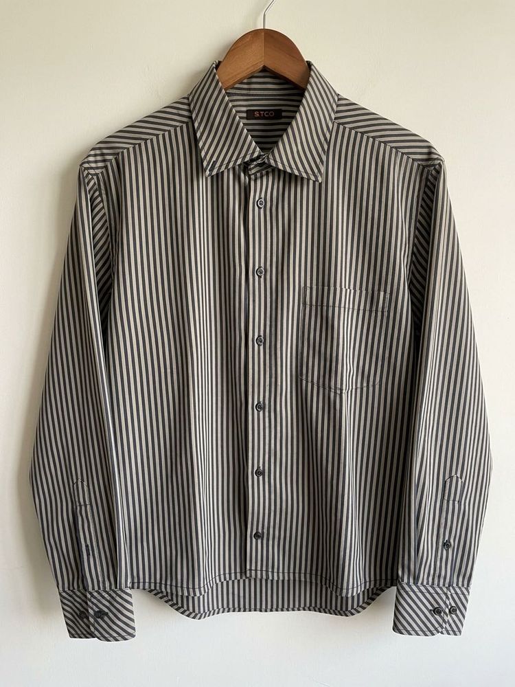Classic Striped Button-Up Shirt