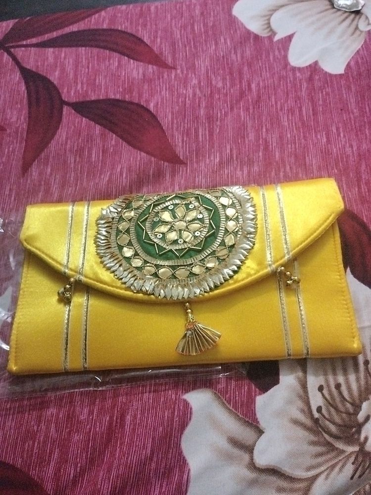 Wallet (Gotta Patti Work ) Cloth Silk