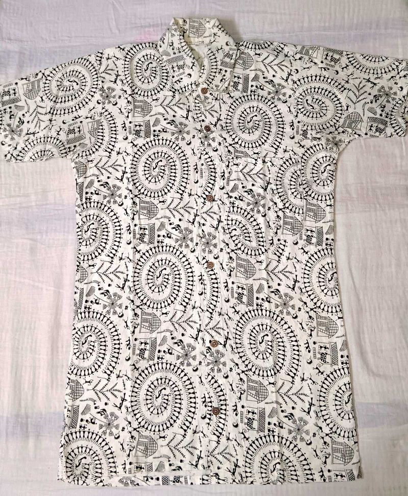 Unique Printed Men's Short Sleeve Shirt