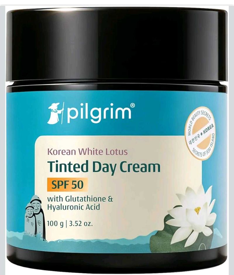 Pilgrim Korean White Lotus Tinted Day Cream SPF 50