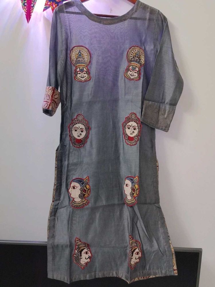 Grey Hand Crafted Kurti