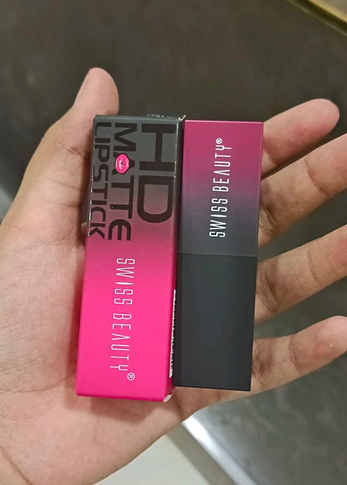 swiss beauty lipstick slightly used