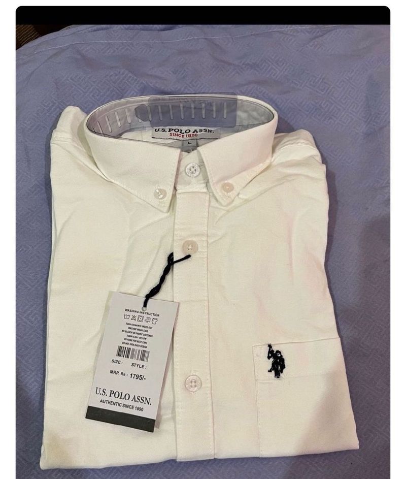 U.S. Polo Assn. White Men's Shirt newwdtag