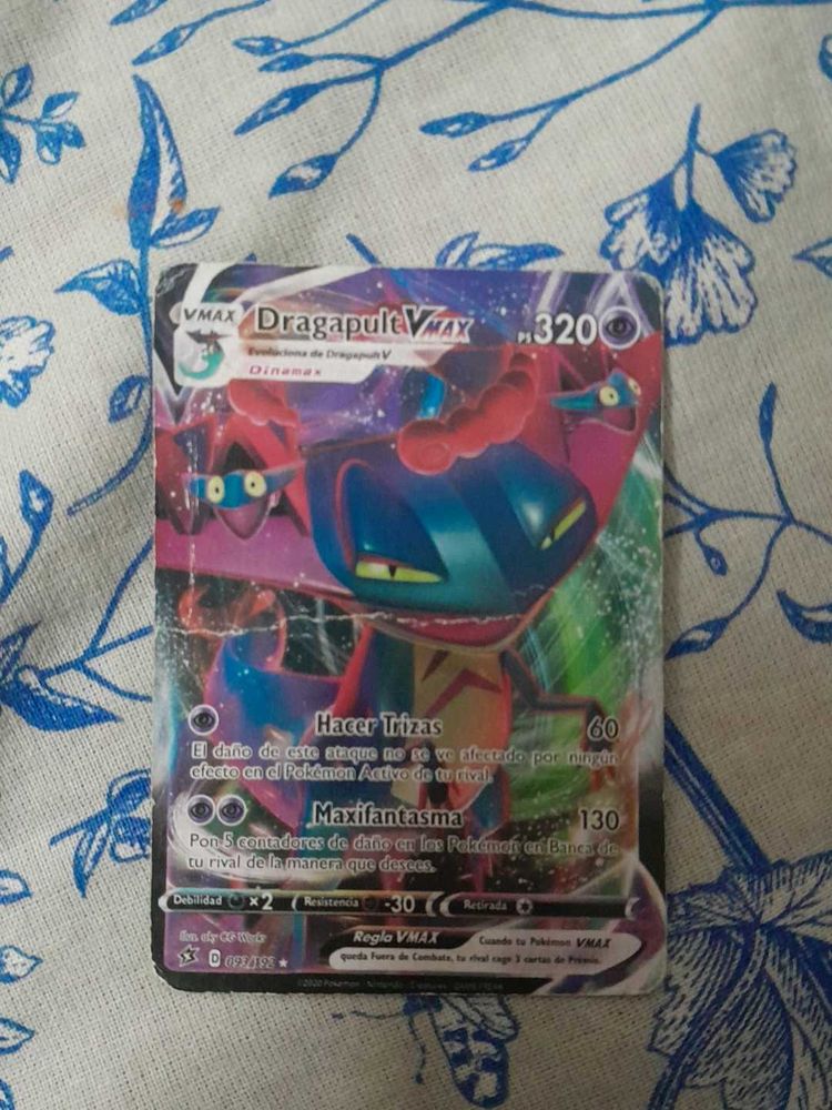 pack of1 real dragapult vmax pokemon card
