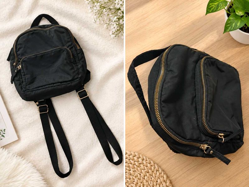 Cute Black Mini Backpack