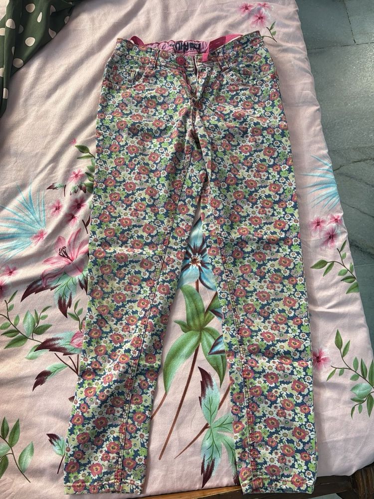 floral jeans for girls
