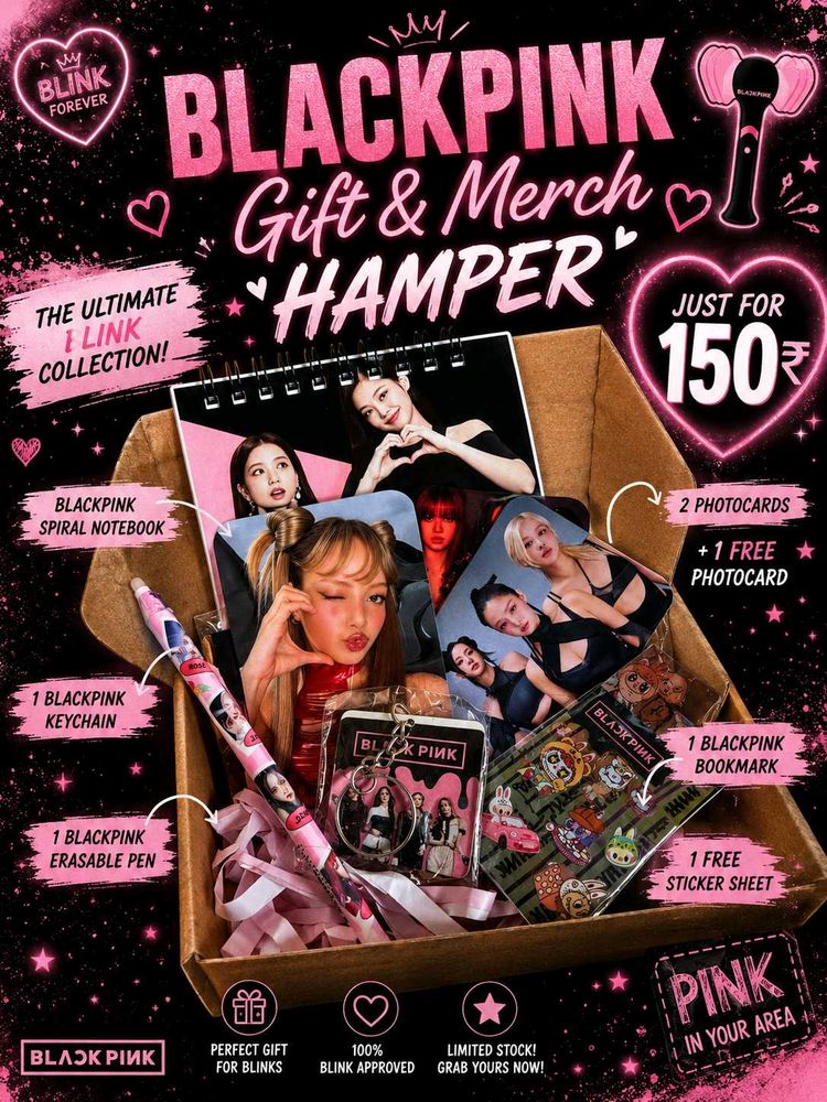 ✨ BLACKPINK gift &amp; merch hamper for blinks 🖤💗